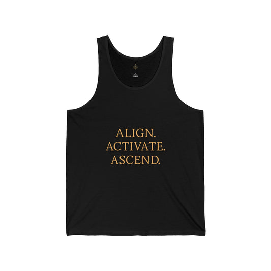 Align. Activate. Ascend. Unisex Tank