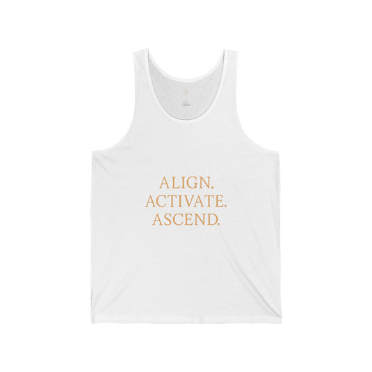 Align. Activate. Ascend. Unisex Tank